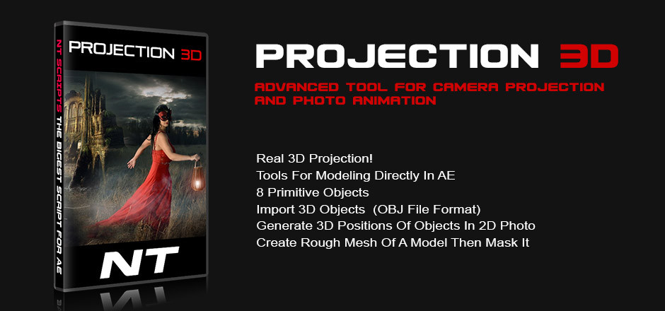 اسکریپت افترافکت Projection 3D