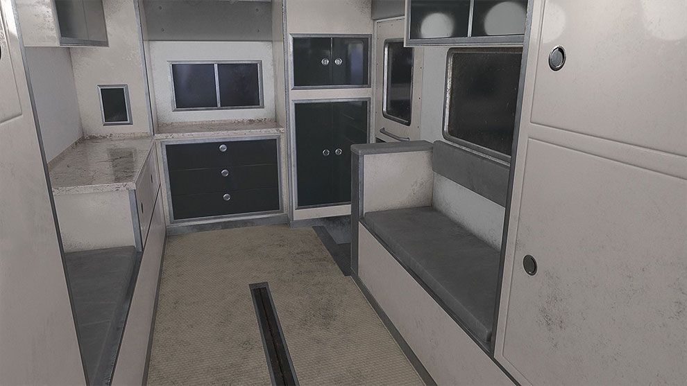 مدل سه بعدی ماشین آمبولانس Ambulance