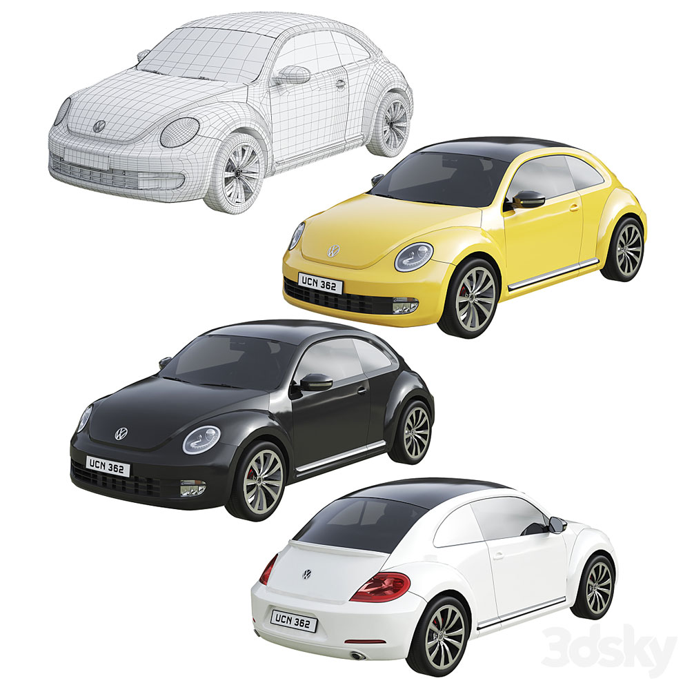 مجموعه مدل سه بعدی ماشین Low Poly Cars Set
