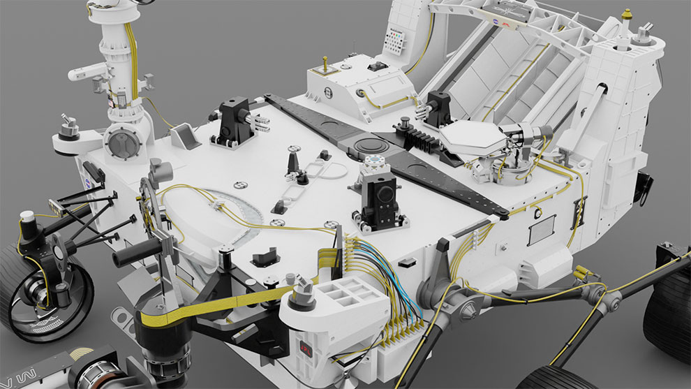 مدل سه بعدی مریخ نورد Perseverance Rover