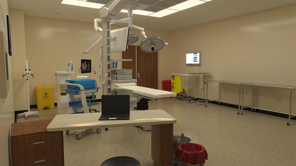 مدل سه بعدی اتاق جراحی