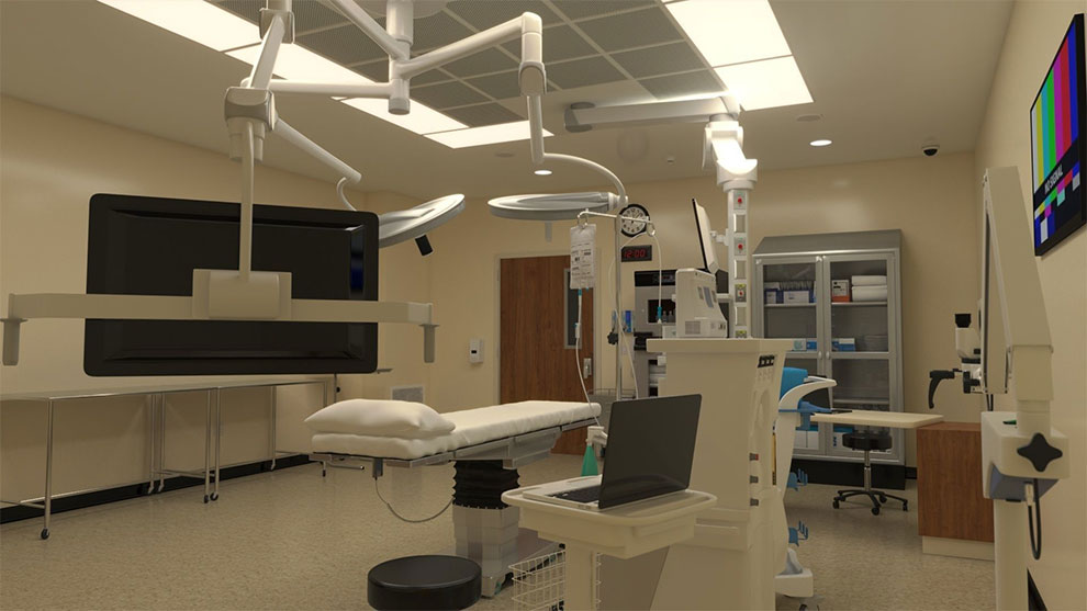 مدل سه بعدی اتاق جراحی