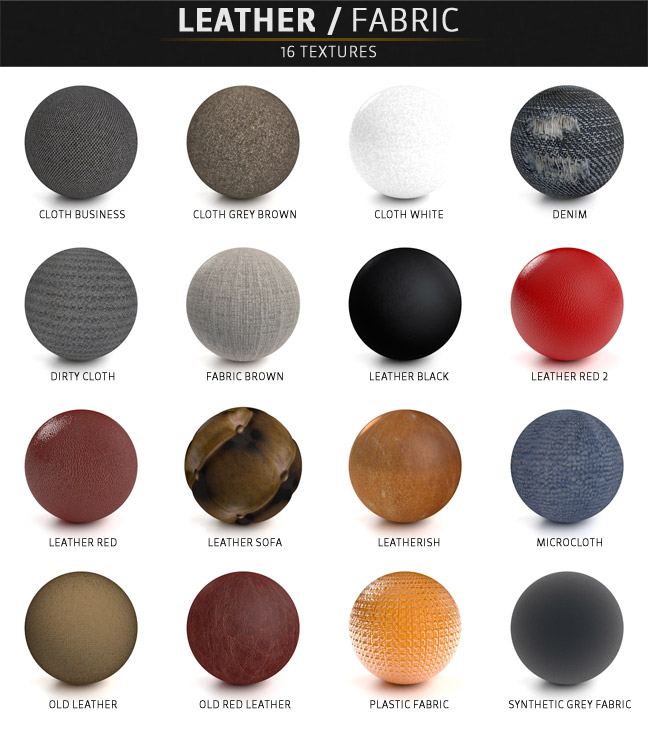 leather material for vray for c4d