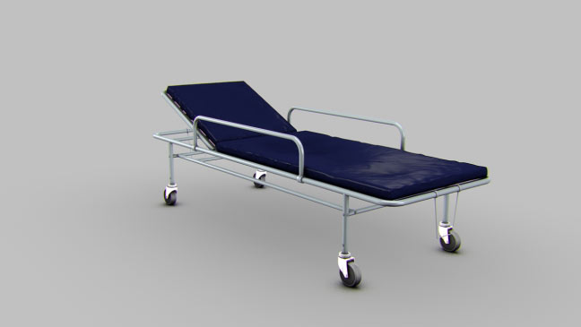 مجموعه مدل های سه بعدی پزشکی - برانکارد بیمارستان