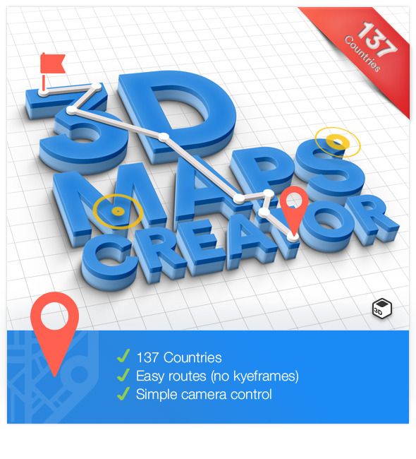 اسکریپت افترافکت 3D Maps Creator