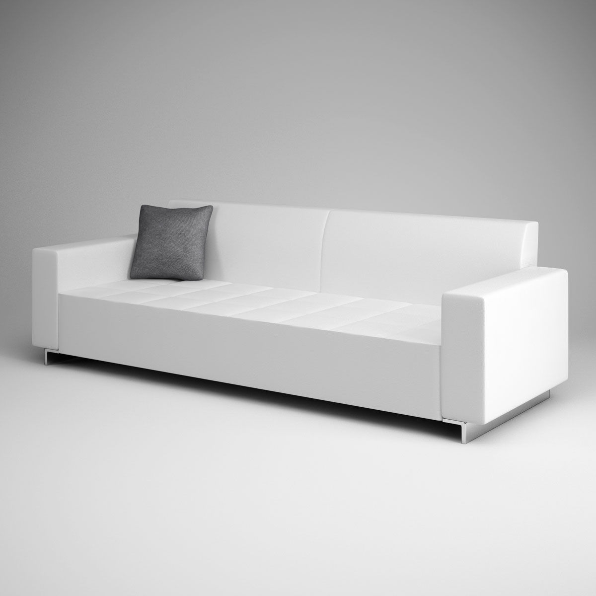 Белый диван для выставки