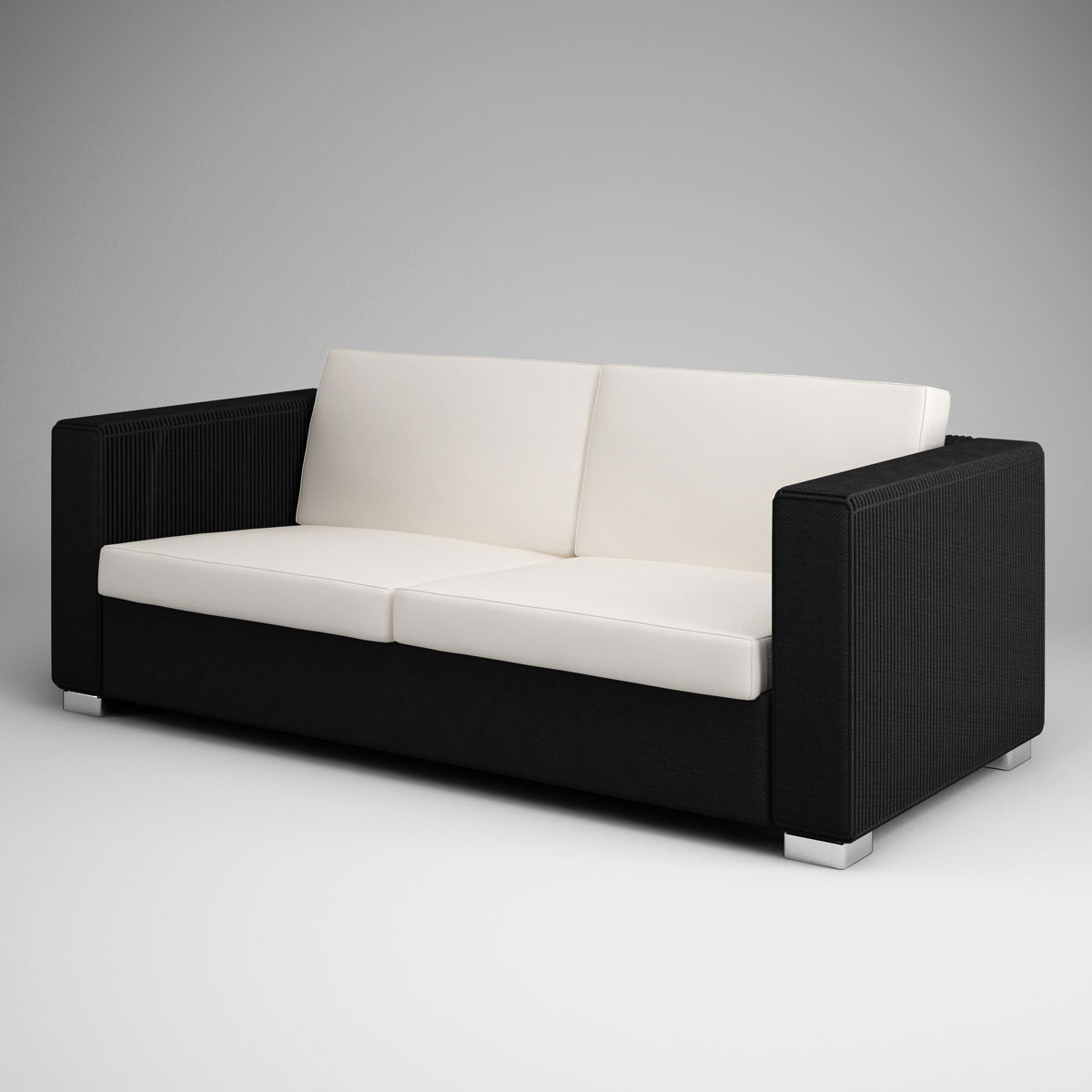 кожаный диван 3d модель