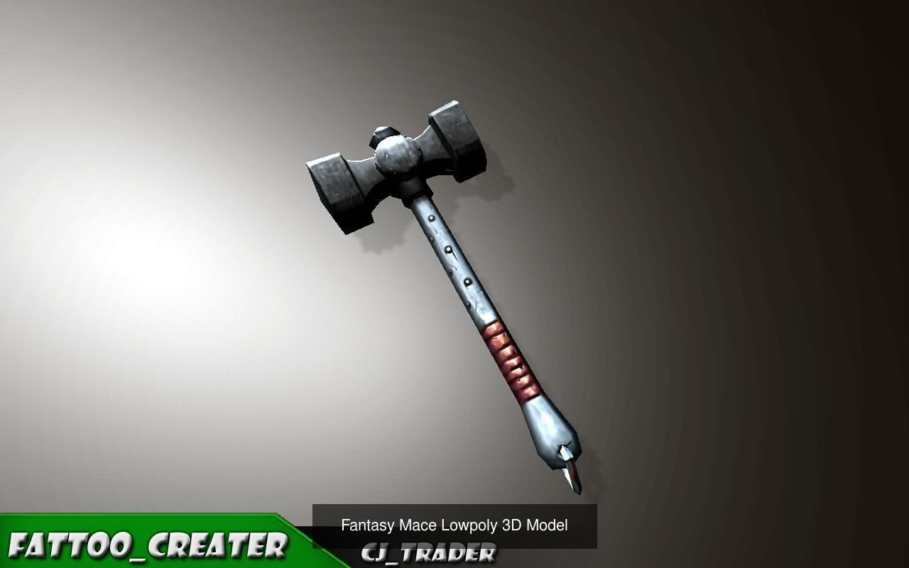 مجموعه مدل سه بعدی گرز و چکش Mace Hammer Collection Pack مغزابزار