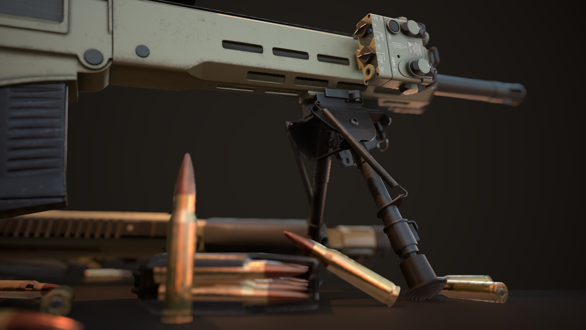 مدل سه بعدی اسلحه اسنایپر Chukavin SVC-h Semi-Automatic Sniper - مغزابزار